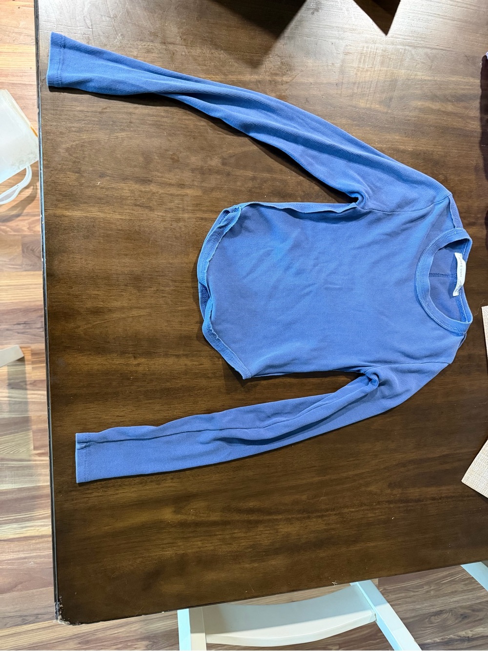 Altar'd State Periwinkle Blue Long Sleeve Crewneck Top